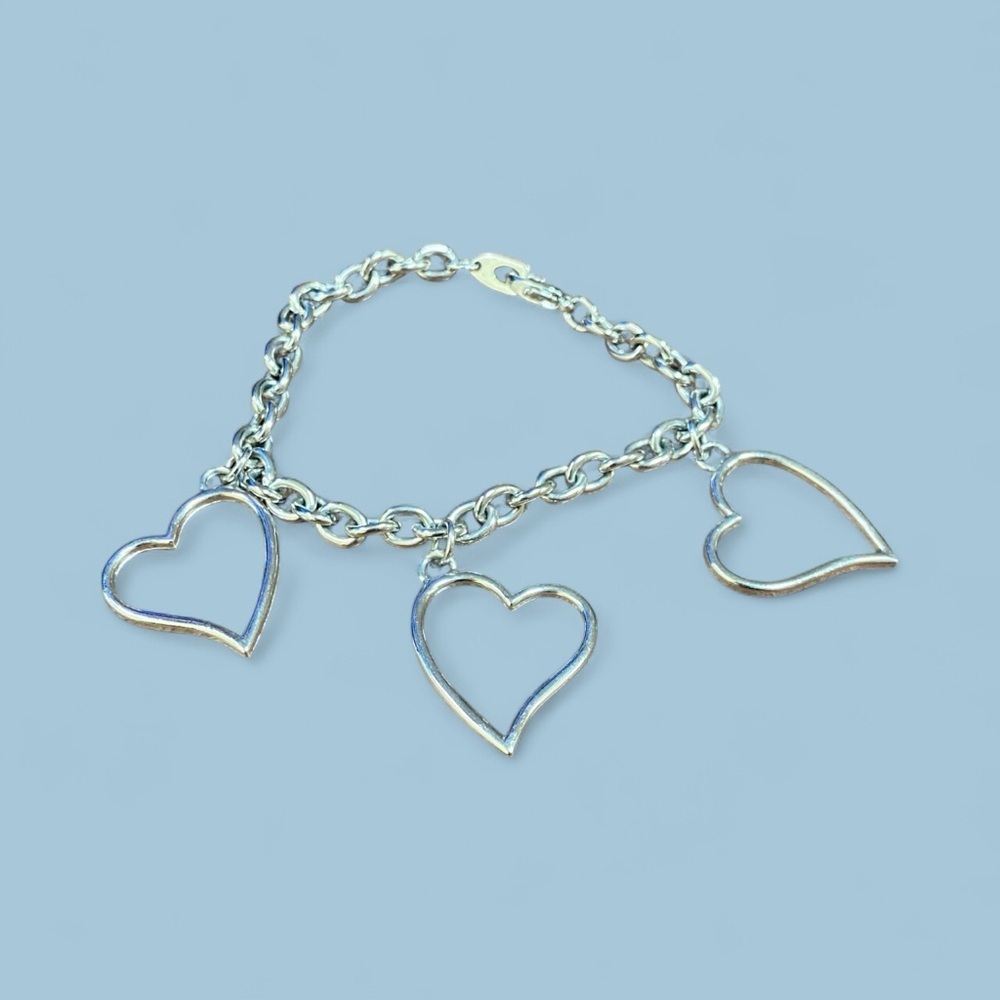 Silver Heart Charm Bracelet